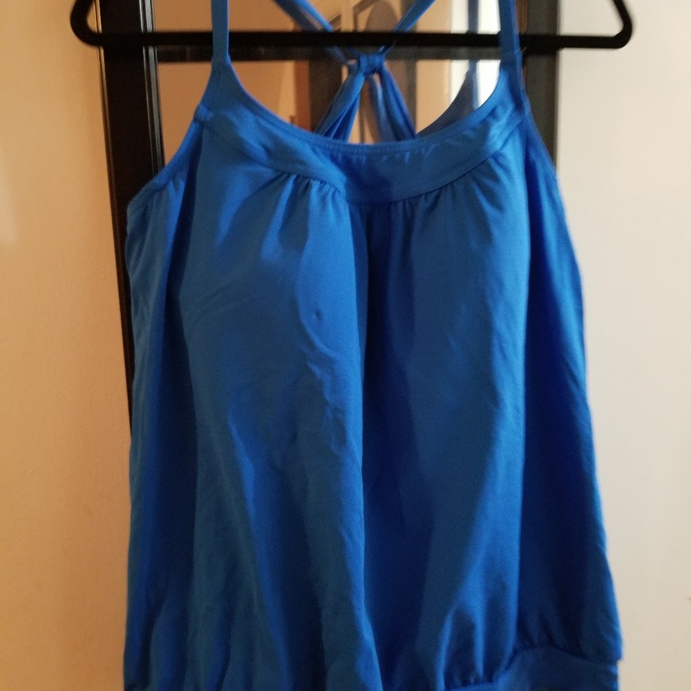 Lands End Capri Blue Tankini Top